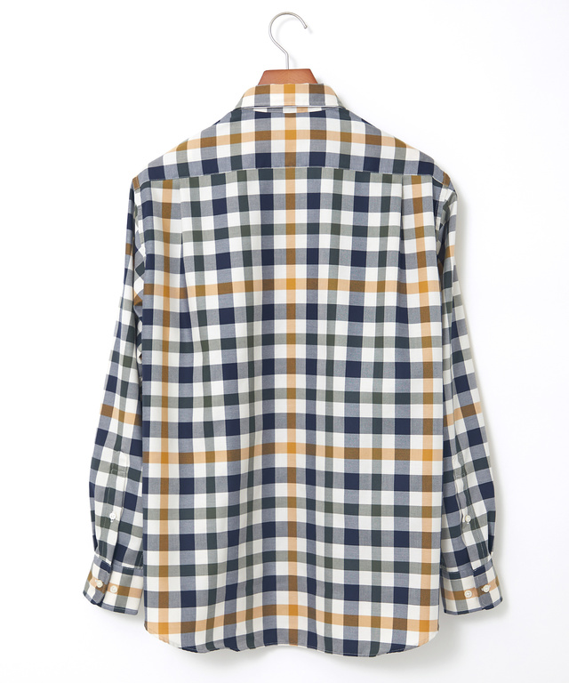 クロコダイルタータン ノンアイロン シャツ