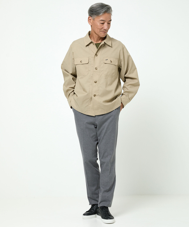 ダブルポケット付き シャツジャケット