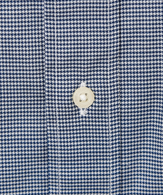 ノンアイロン 千鳥柄 シャツ【シワになりにくい】