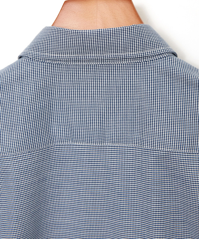 ノンアイロン 千鳥柄 シャツ【シワになりにくい】