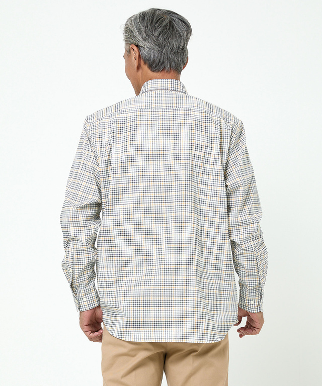 ノンアイロン チェック柄 シャツ【シワになりにくい】