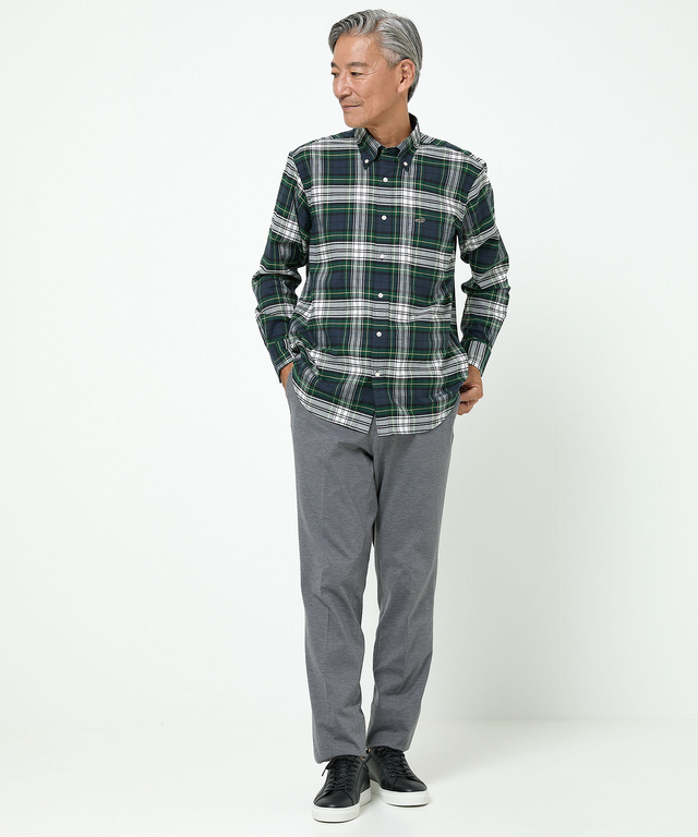 ノンアイロン チェック柄 シャツ【シワになりにくい】