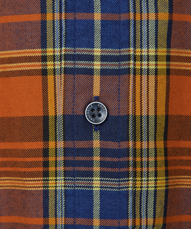 インディゴ糸 チェック柄 シャツ