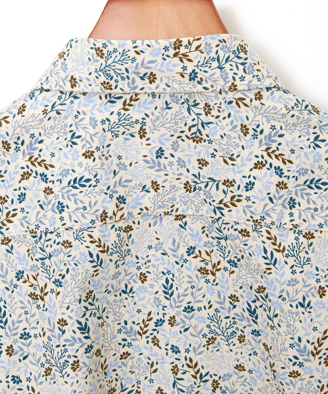 サーモ 花柄プリント シャツ