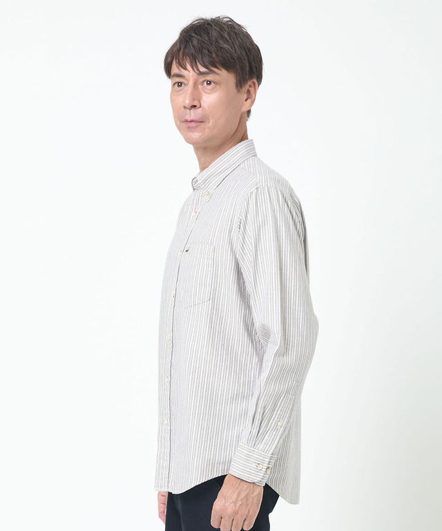 オックスフォード ストライプ柄 シャツ