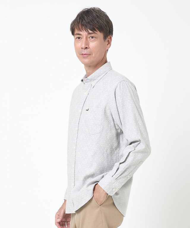 ビエラ生地 デザインプリント シャツ