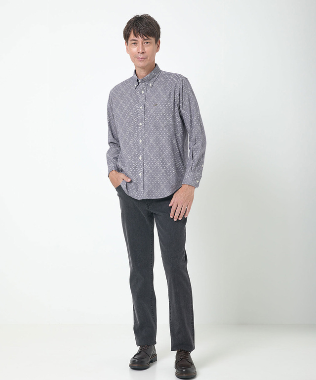 ビエラ生地 デザインプリント シャツ