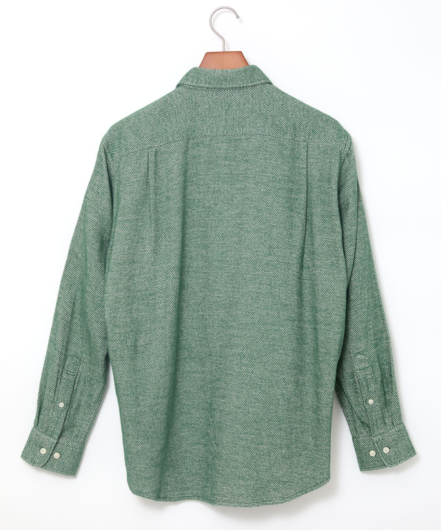 シャギー加工 杢調 シャツ