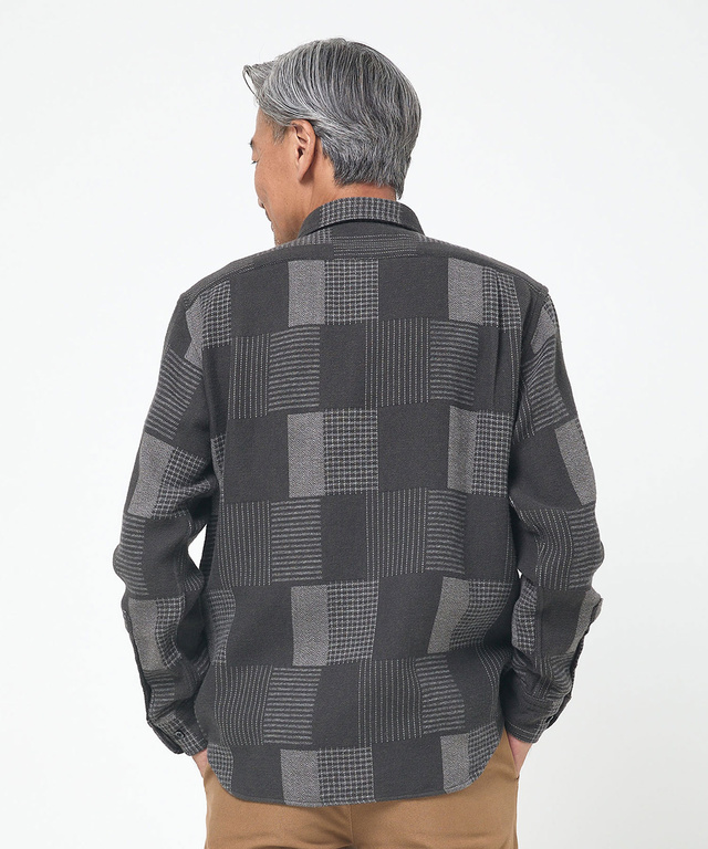 コットンビエラ パッチワーク調 シャツ