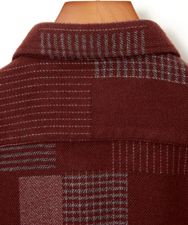 コットンビエラ パッチワーク調 シャツ