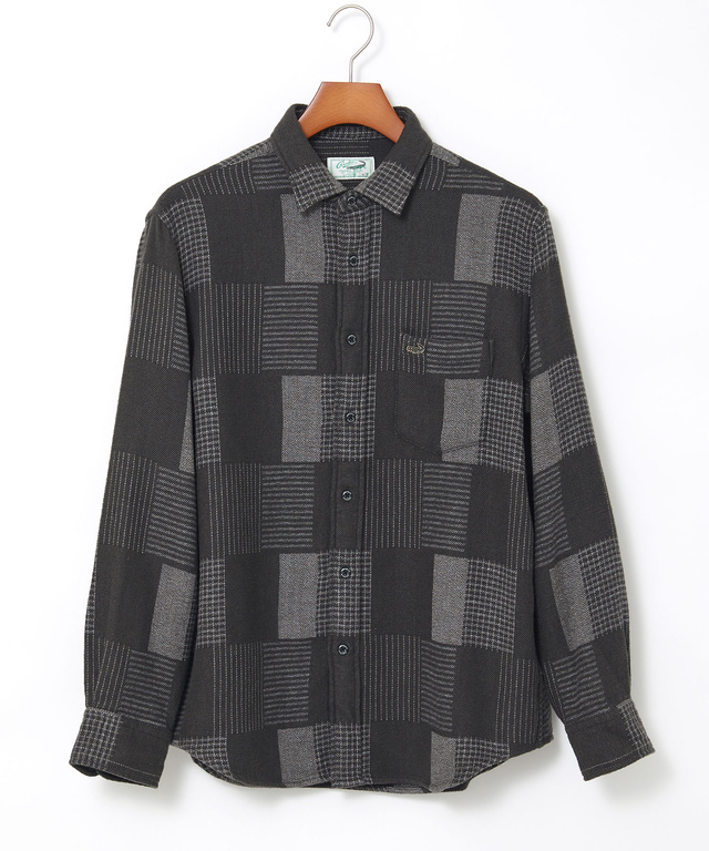 コットンビエラ パッチワーク調 シャツ