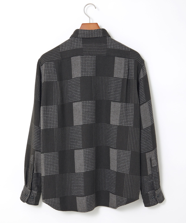 コットンビエラ パッチワーク調 シャツ