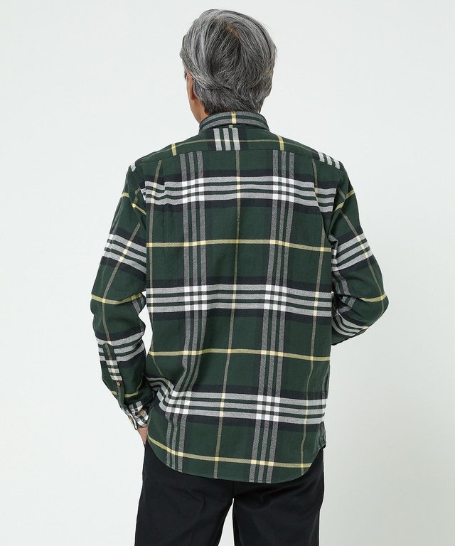 チェック柄 ボタンダウン シャツ