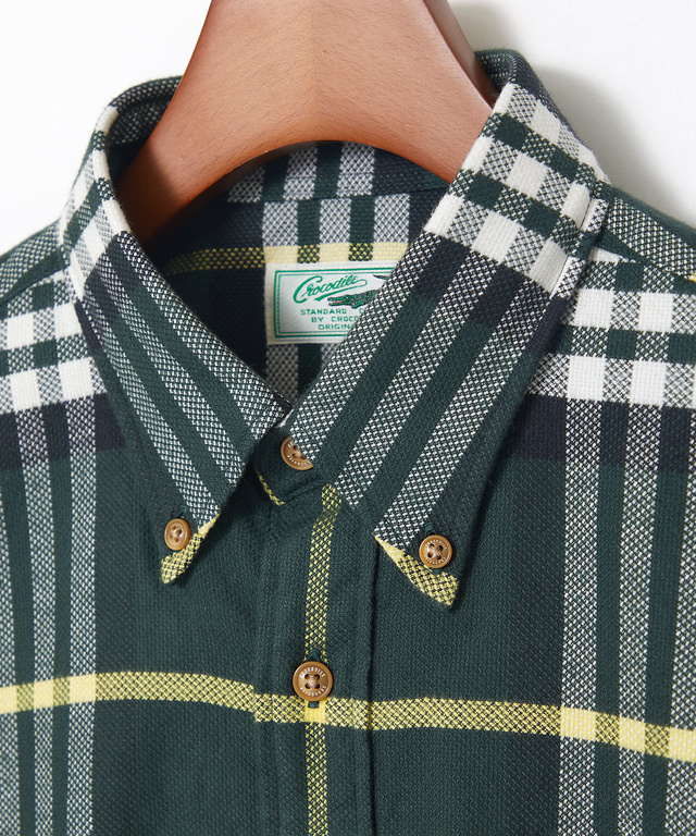 チェック柄 ボタンダウン シャツ