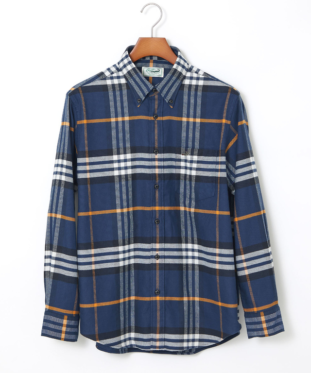 チェック柄 ボタンダウン シャツ