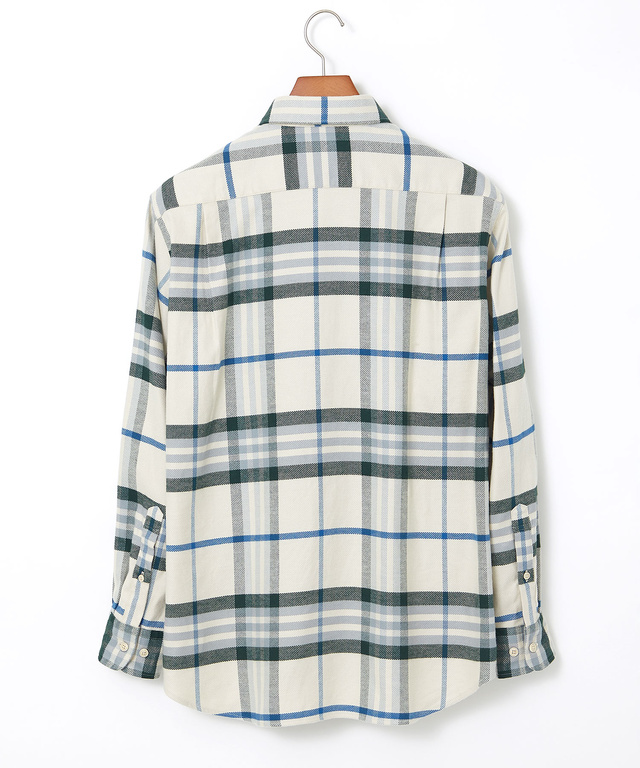 チェック柄 ボタンダウン シャツ