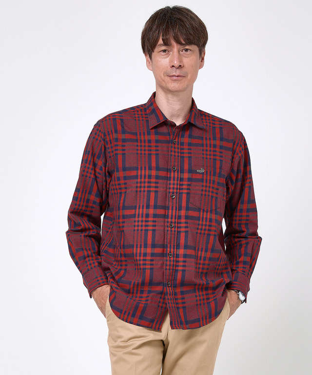 サーモ チェック柄 シャツ