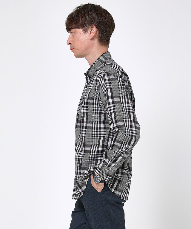 サーモ チェック柄 シャツ