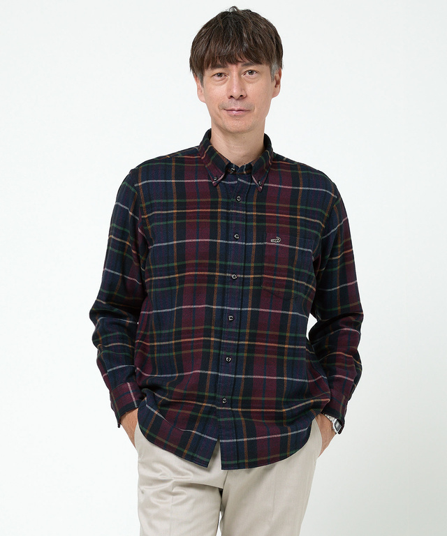 チェック柄 ビエラ生地 シャツ