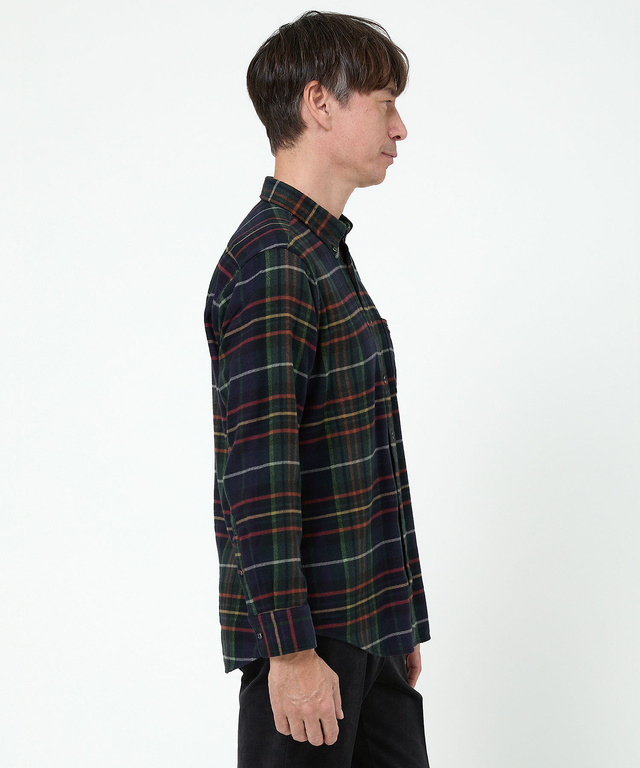 チェック柄 ビエラ生地 シャツ