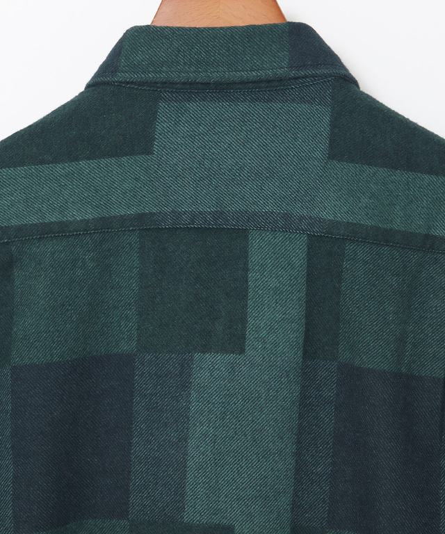 チェック柄 昼夜織り ボタンダウンシャツ