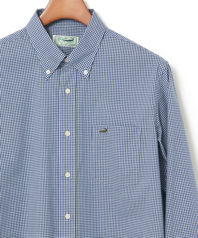 ノンアイロン ギンガムチェック ボタンダウンシャツ【シワになりにくい】