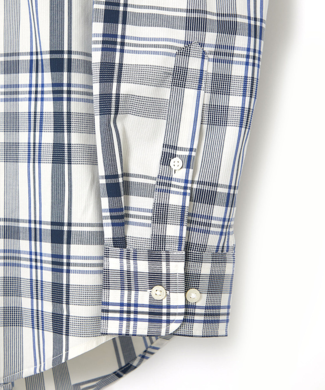 ノンアイロン マドラスチェック シャツ 【シワになりにくい】