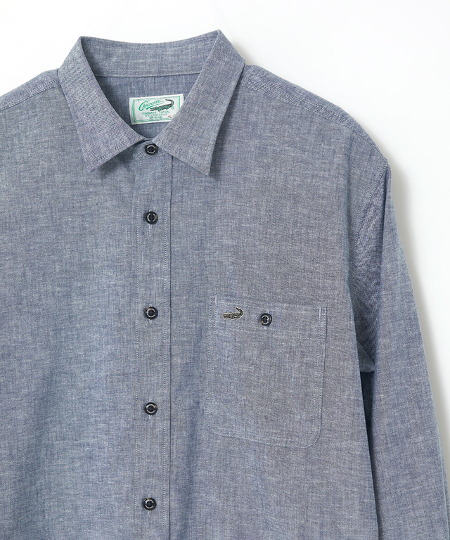 ノンアイロン ダンガリー シャツ【シワになりにくい】