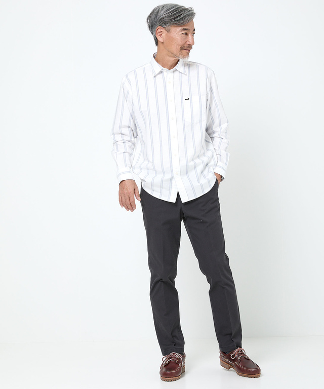 カットドビー ストライプ シャツ