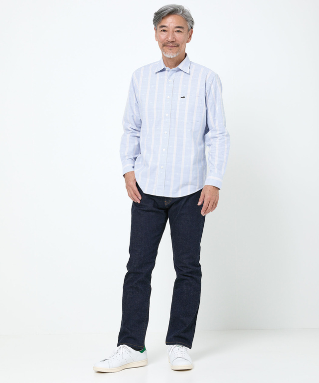 カットドビー ストライプ シャツ