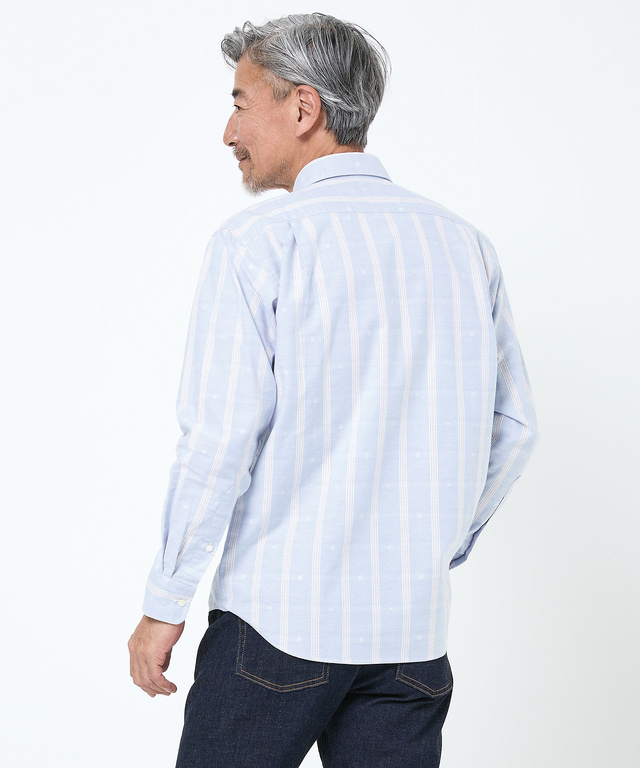 カットドビー ストライプ シャツ