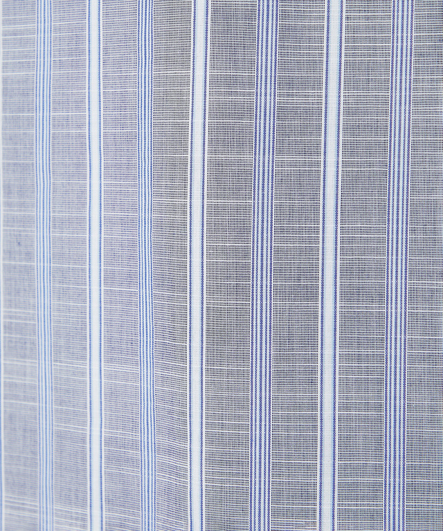 バンドカラー ストライプ シャツ