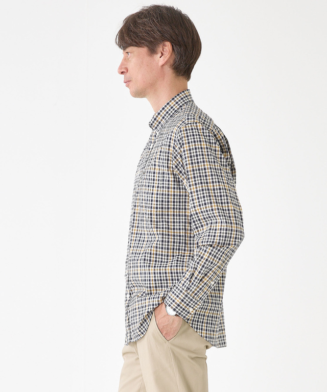 クロコダイルタータン ボタンダウン シャツ