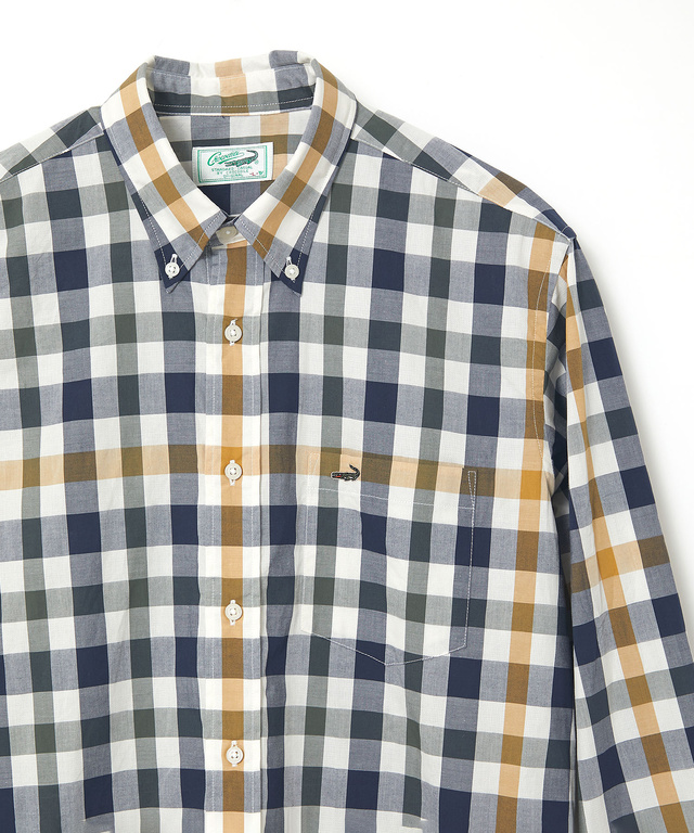 クロコダイルタータン ボタンダウン シャツ