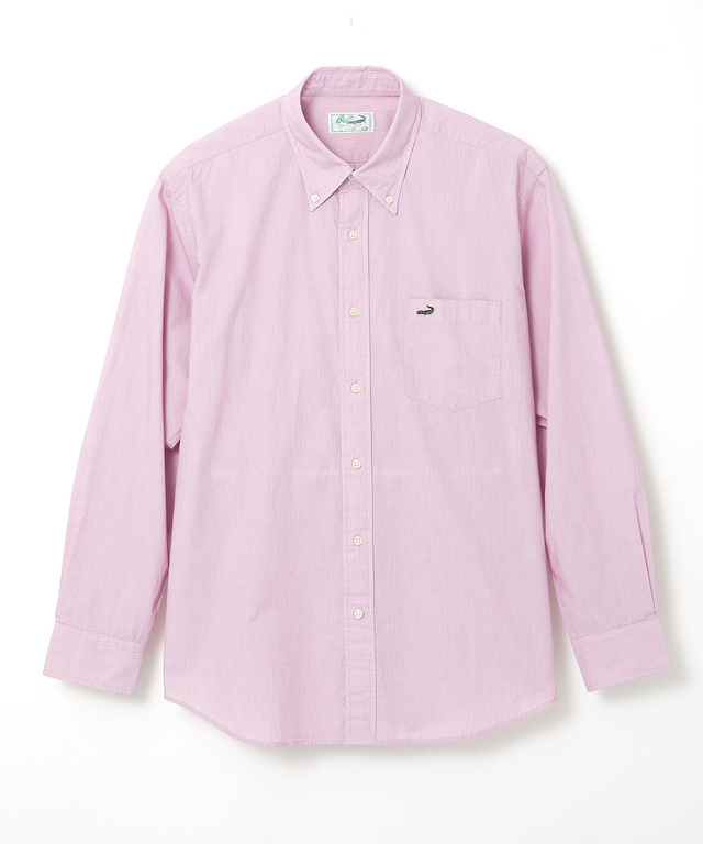 マイクロコードレーン ボタンダウン シャツ【UV加工】【吸汗速乾】