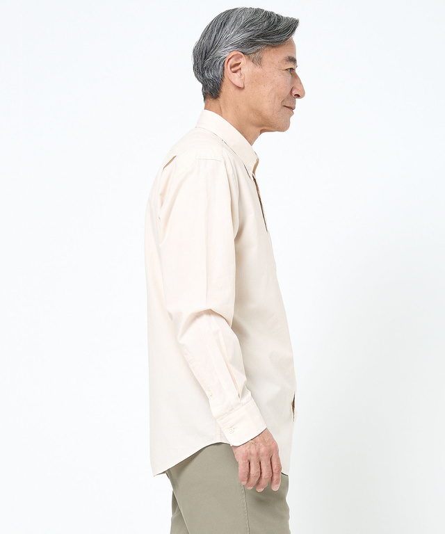 マイクロコードレーン ボタンダウン シャツ【UV加工】【吸汗速乾】