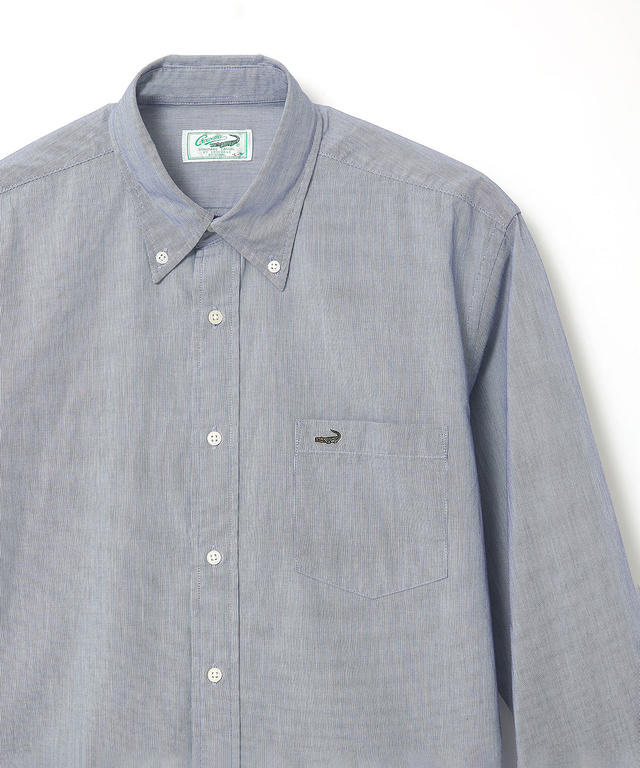 マイクロコードレーン ボタンダウン シャツ【UV加工】【吸汗速乾】