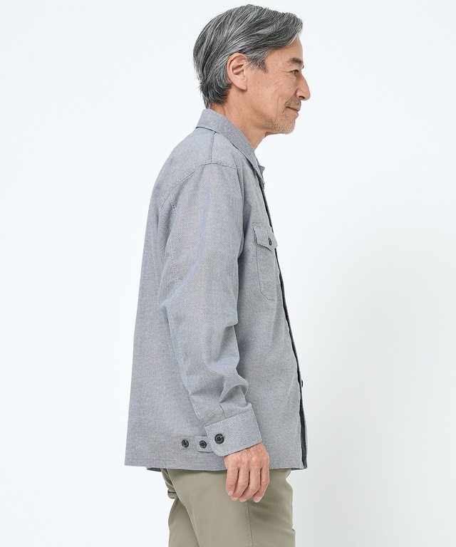 カラミ織り CPO シャツジャケット【シワになりにくい】