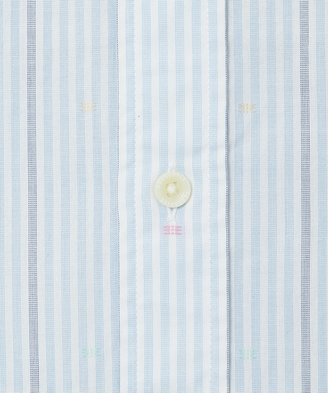 カットドビー ストライプ 七分丈 シャツ