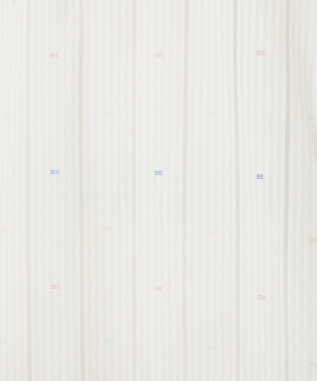 カットドビー ストライプ 七分丈 シャツ