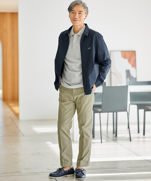 【ベストセラー】ワンポイント長袖ポロシャツ【日本製】