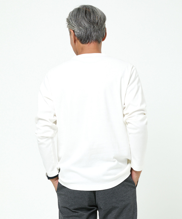  スムース クルーネック カットソー【ウガンダ オーガニック コットン】