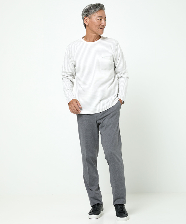  スムース クルーネック カットソー【ウガンダ オーガニック コットン】