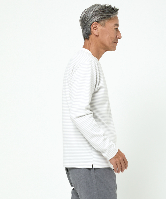  スムース クルーネック カットソー【ウガンダ オーガニック コットン】