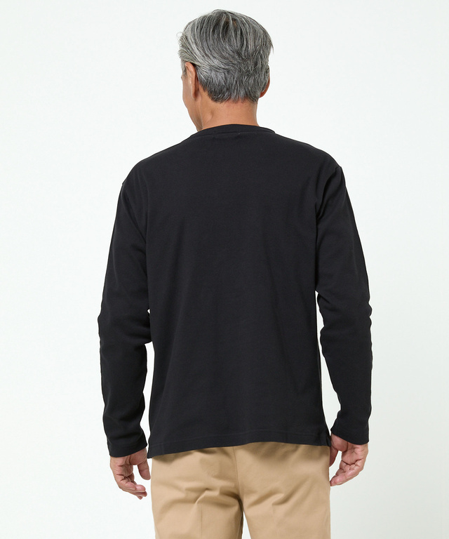  スムース クルーネック カットソー【ウガンダ オーガニック コットン】