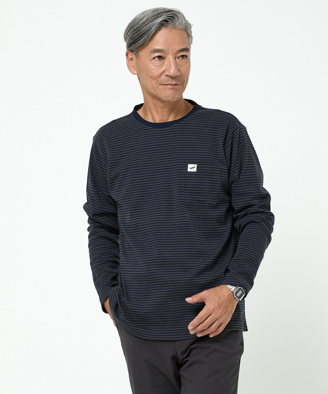  スムース クルーネック カットソー【ウガンダ オーガニック コットン】