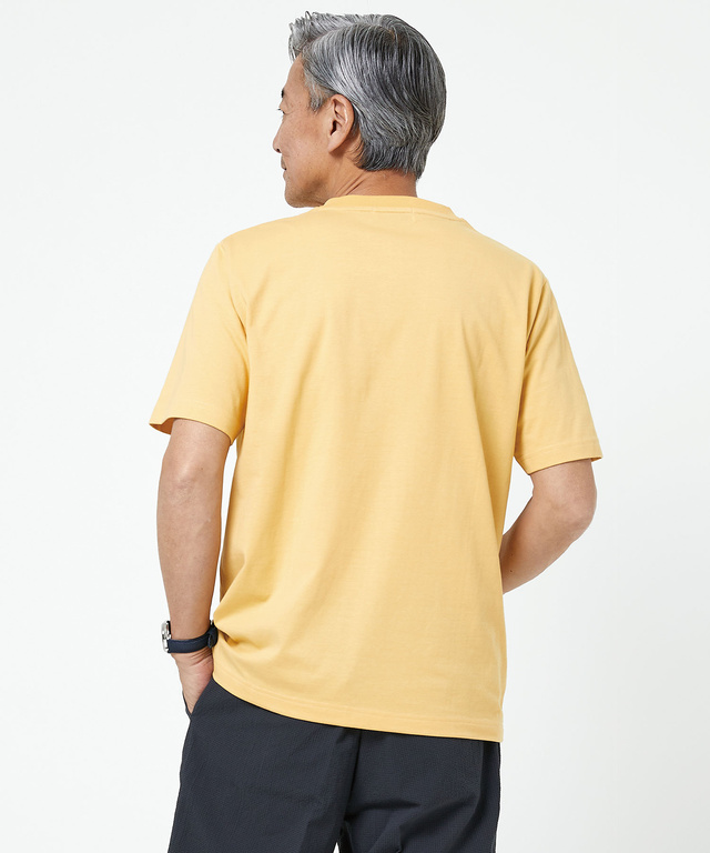 ドットパネルボーダー柄 Tシャツ【吸汗速乾】