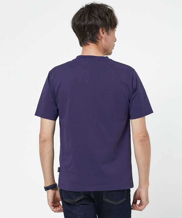ドットパネルボーダー柄 Tシャツ【吸汗速乾】