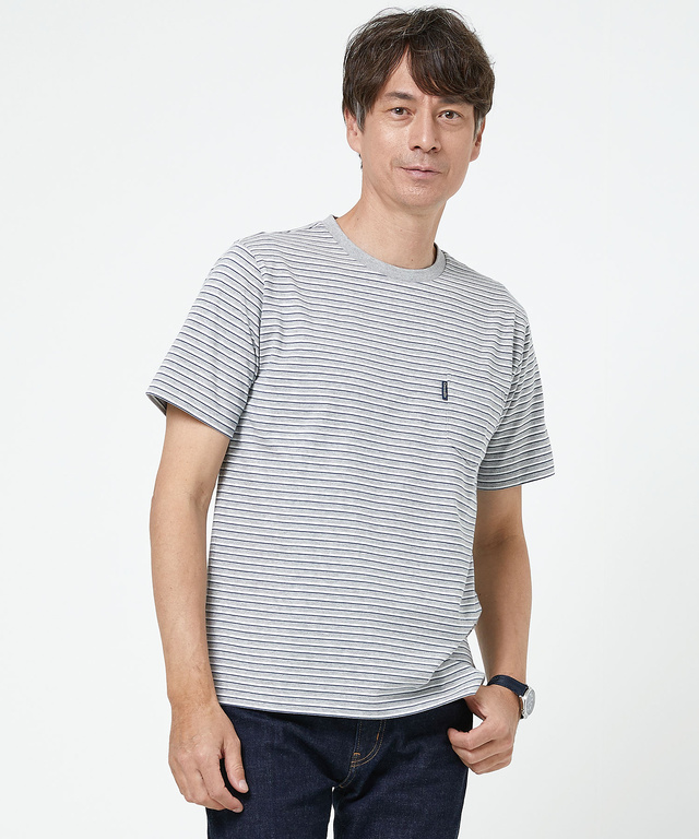 天竺 クルーネック Tシャツ【UV加工】【吸汗速乾】