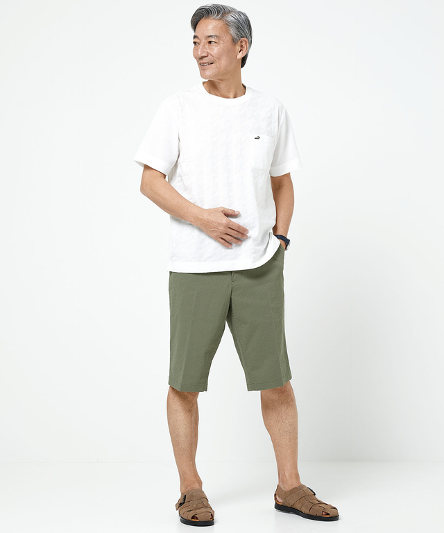リンクス ハウンドドゥース柄 Tシャツ【吸汗速乾】